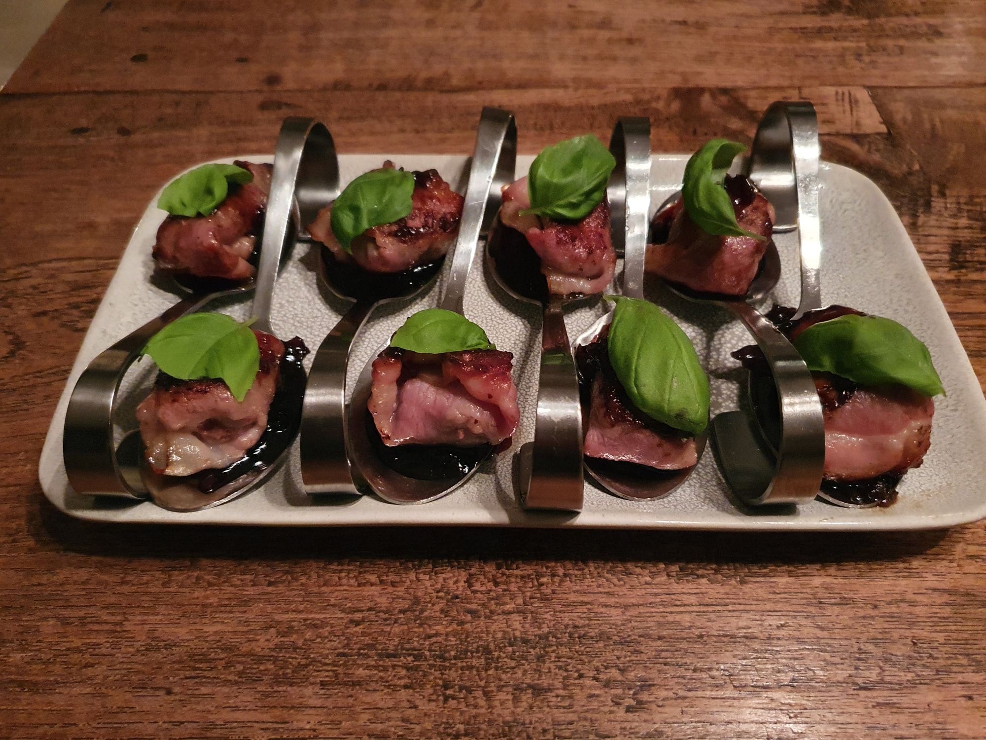 amuse pate bacon sjalot