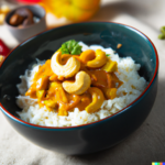 Vegetarische curry cashews